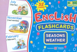 English flash cards. Seasons,weather (  ,  ) 